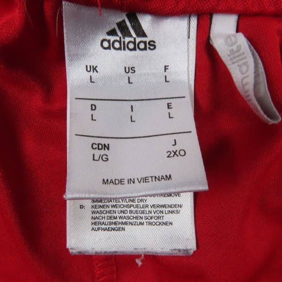 Adidas Boys Shorts Size Large Elastic Waist Red Running Activewear Gym Training - Picture 2 of 11